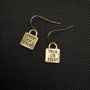 Trick or Treat Bag Halloween Earrings